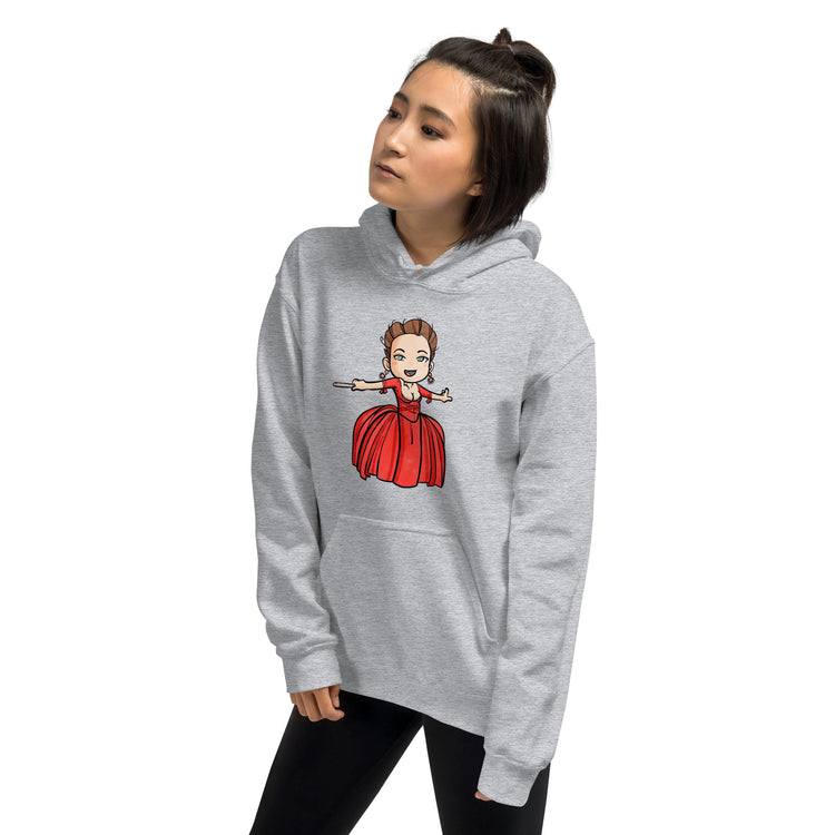 Claire Fraser Red Dress Hoodie - Fandom-Made