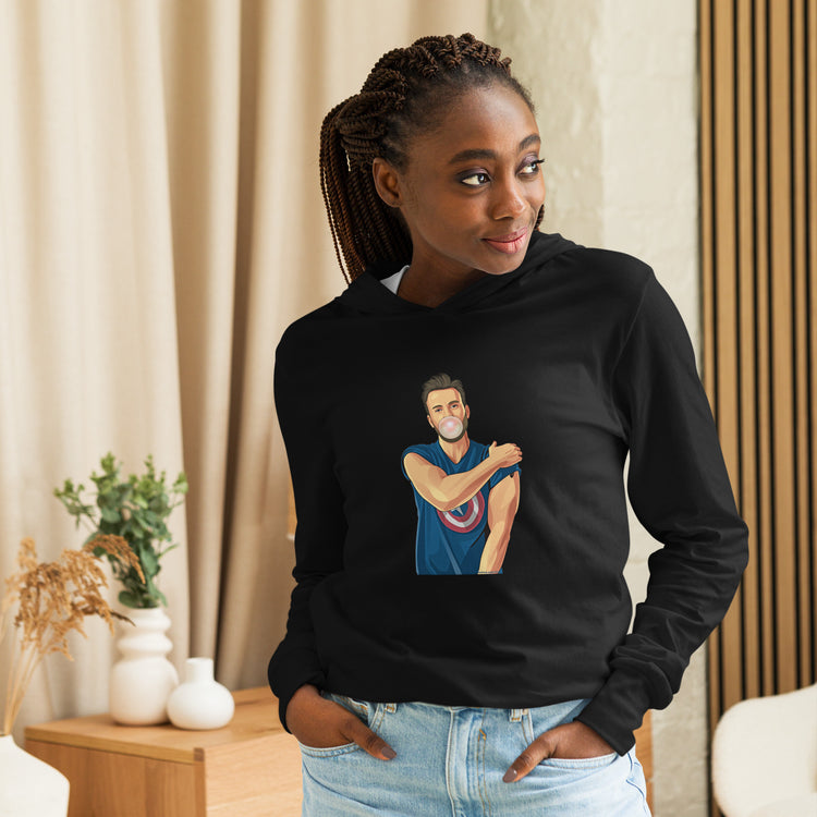 Chris Evans Unisex Hooded Long Sleeve Tee - Fandom-Made