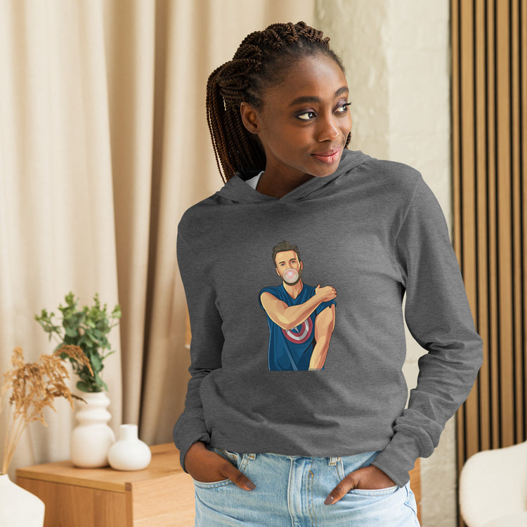 Chris Evans Unisex Hooded Long Sleeve Tee - Fandom-Made