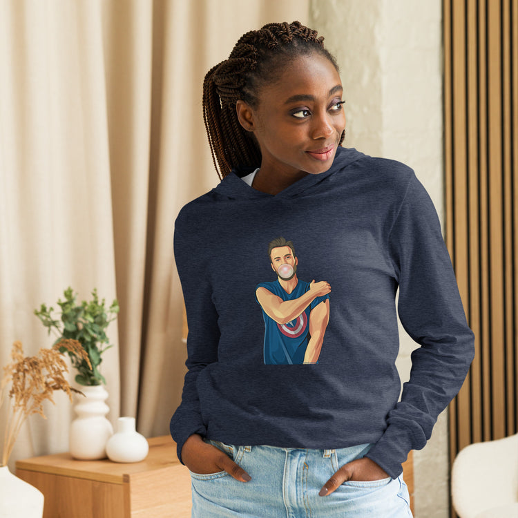 Chris Evans Unisex Hooded Long Sleeve Tee - Fandom-Made