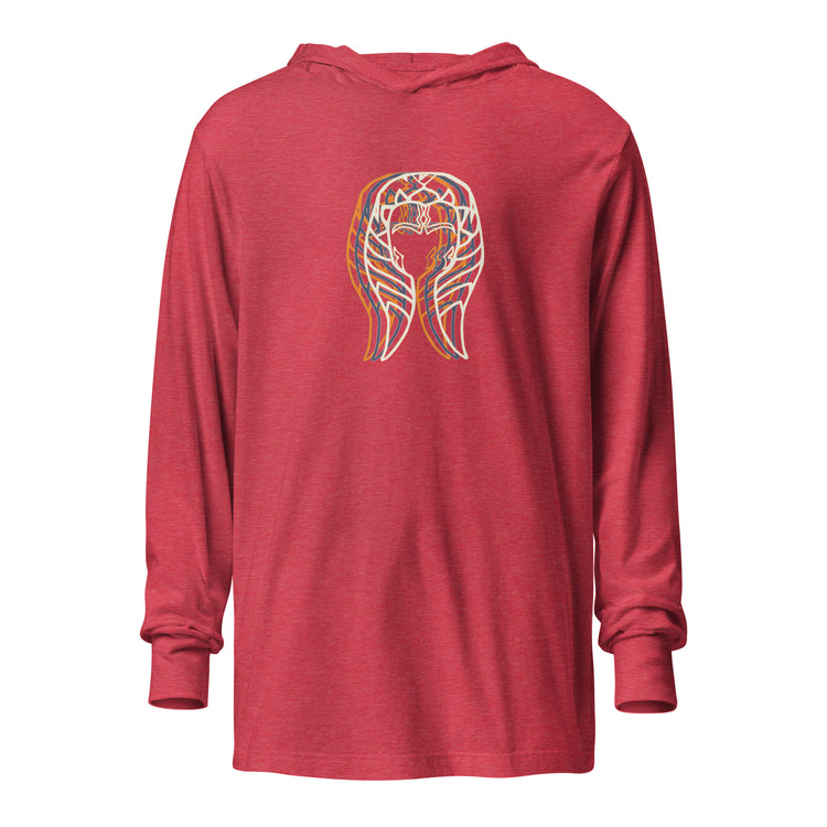Ahsoka Head and Face Hooded Long Sleeve Tee - Fandom-Made