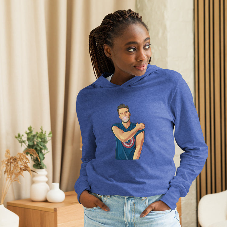 Chris Evans Unisex Hooded Long Sleeve Tee - Fandom-Made