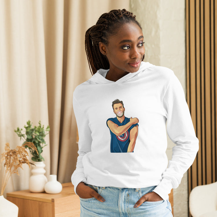 Chris Evans Unisex Hooded Long Sleeve Tee - Fandom-Made