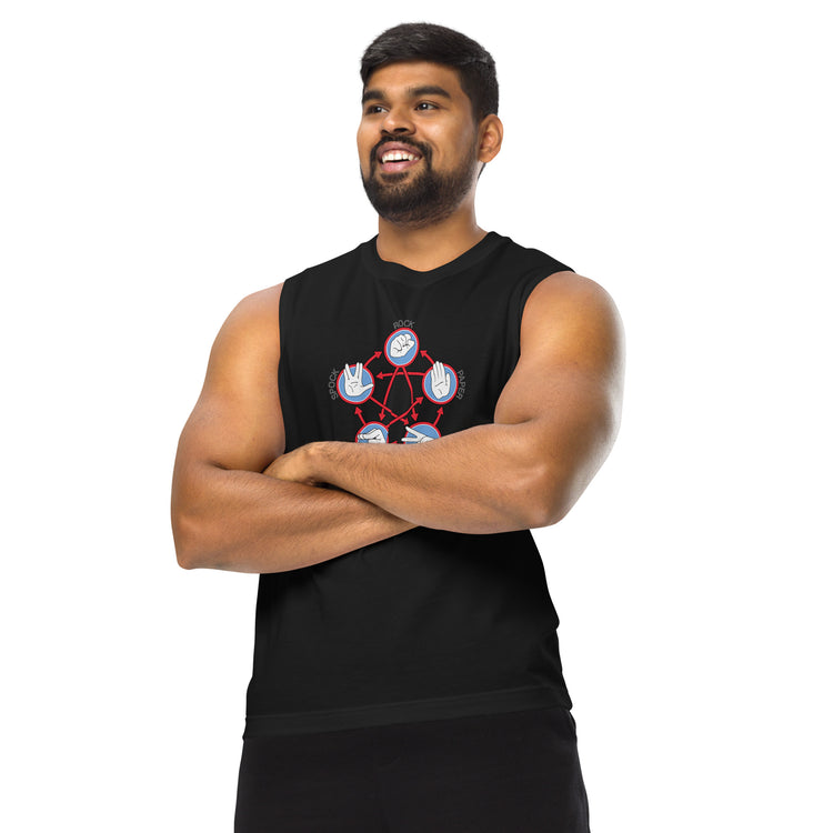 Rock Paper Scissors Spock Muscle Shirt - Fandom-Made