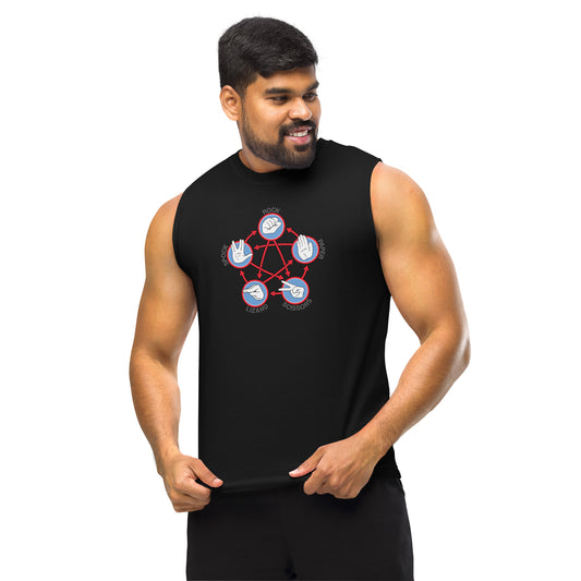 Rock Paper Scissors Spock Muscle Shirt - Fandom-Made