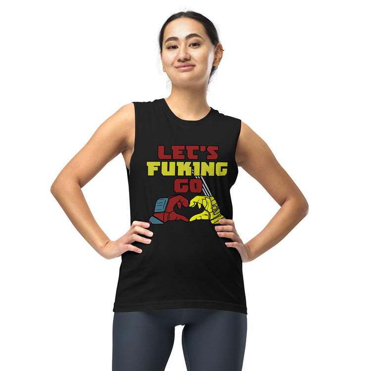 Let's Go Unisex Muscle Shirt - Fandom-Made