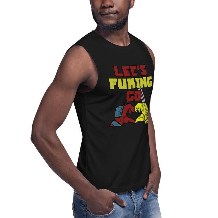 Let's Go Unisex Muscle Shirt - Fandom-Made