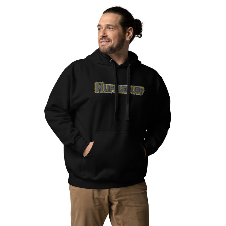 Hufflepuff Embroidery Design Unisex Premium Hoodie - Fandom-Made