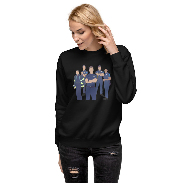 9-1-1 Group Sweatshirt - Fandom-Made