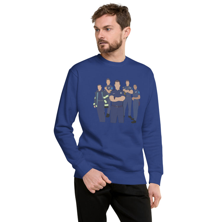 9-1-1 Group Sweatshirt - Fandom-Made