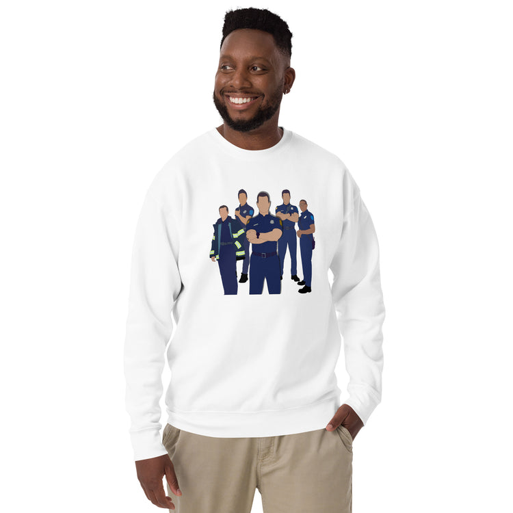 9-1-1 Group Sweatshirt - Fandom-Made