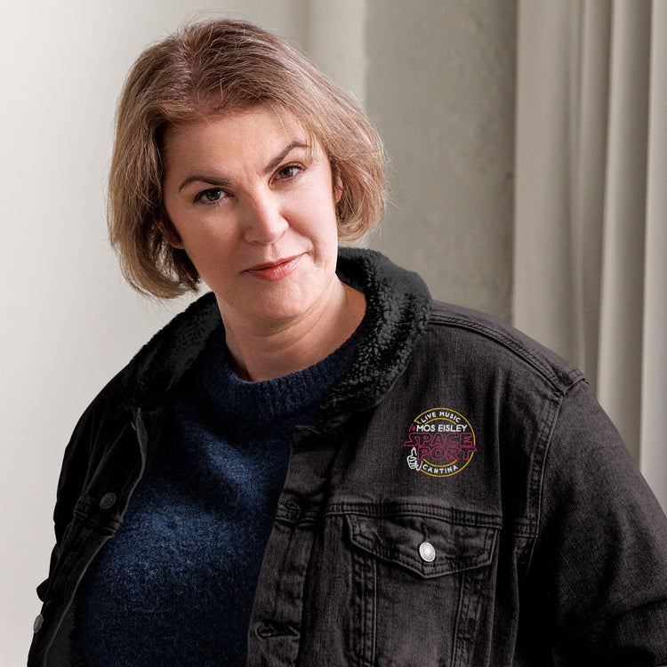 Mos Eisley Unisex Denim Sherpa Jacket - Fandom-Made