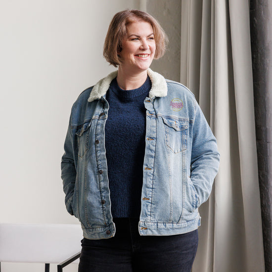 Mos Eisley Unisex Denim Sherpa Jacket - Fandom-Made