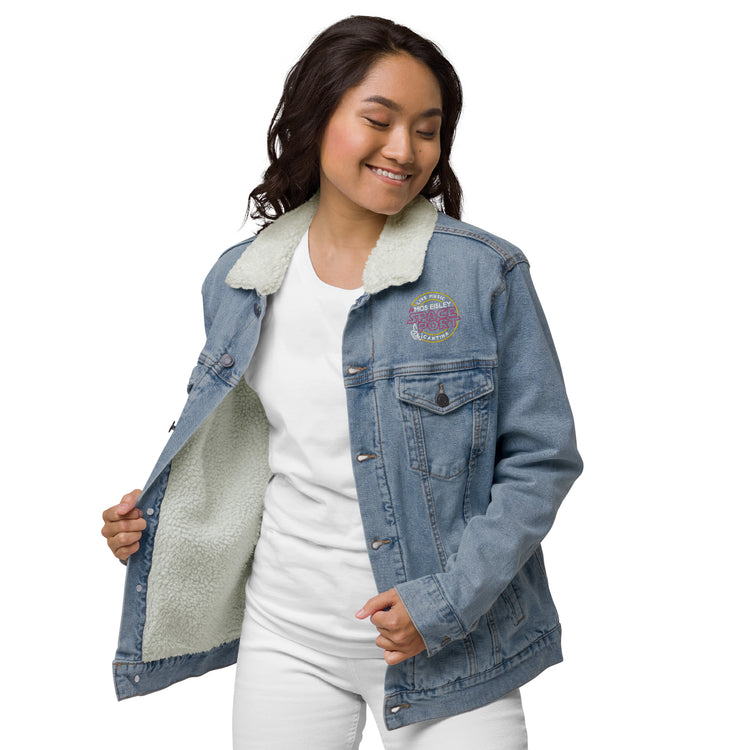 Mos Eisley Unisex Denim Sherpa Jacket - Fandom-Made