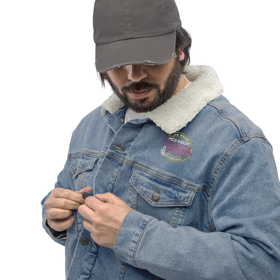 Mos Eisley Unisex Denim Sherpa Jacket - Fandom-Made
