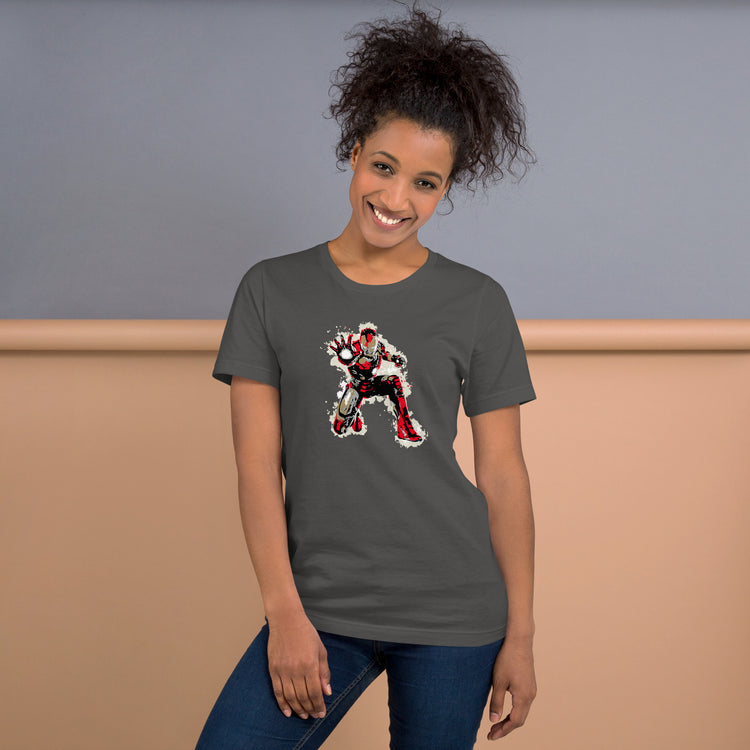 Crouching Iron Hidden Tony Unisex T-Shirt - Fandom-Made
