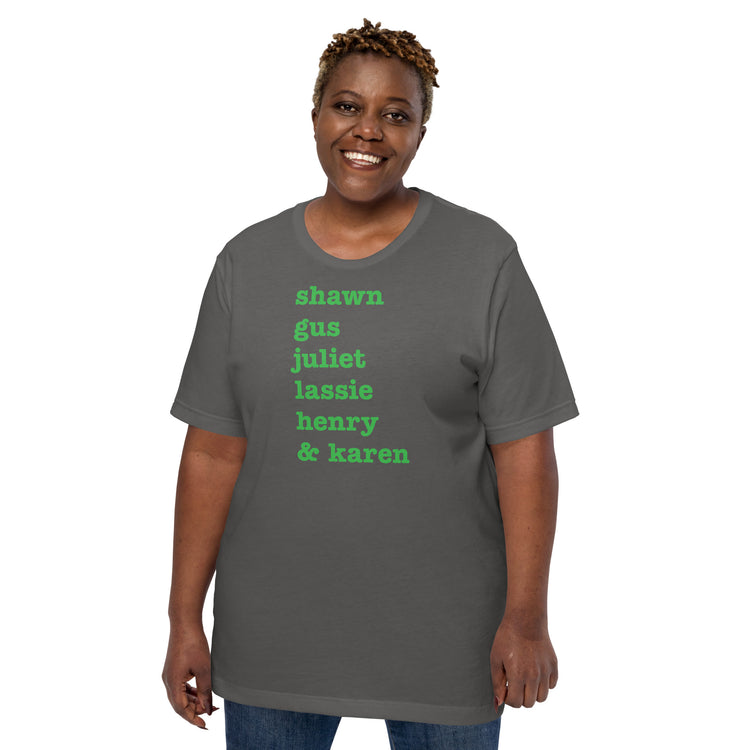 Psych Names Unisex T-Shirt - Fandom-Made