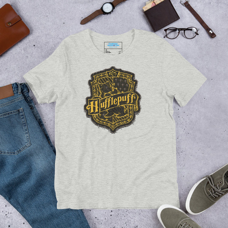 Hufflepuff Crest Unisex T-Shirt - Fandom-Made