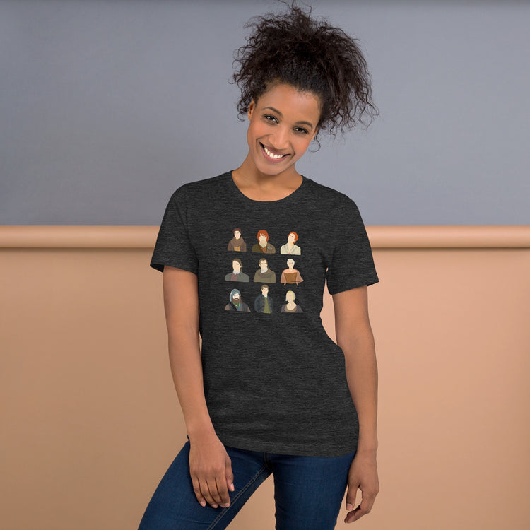 Outlander Characters Unisex T-Shirt - Fandom-Made