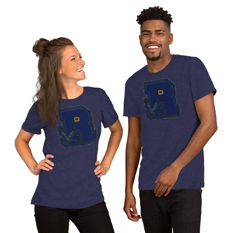 Ravenclaw R Embroidery Design Unisex T-Shirt - Fandom-Made