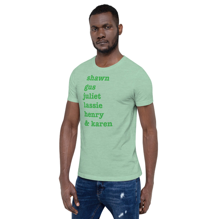 Psych Names Unisex T-Shirt - Fandom-Made