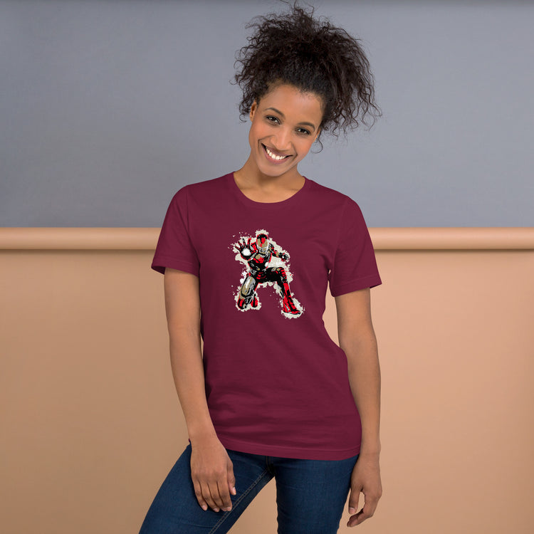 Crouching Iron Hidden Tony Unisex T-Shirt - Fandom-Made