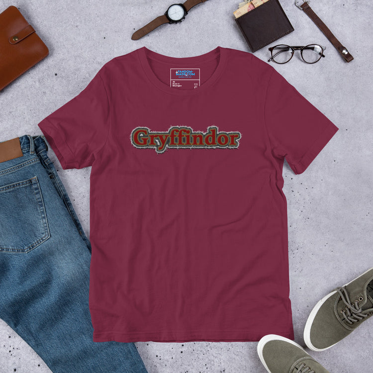 Gryffindor Embroidery Design Unisex T-Shirt - Fandom-Made