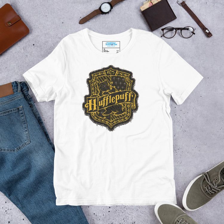 Hufflepuff Crest Unisex T-Shirt - Fandom-Made