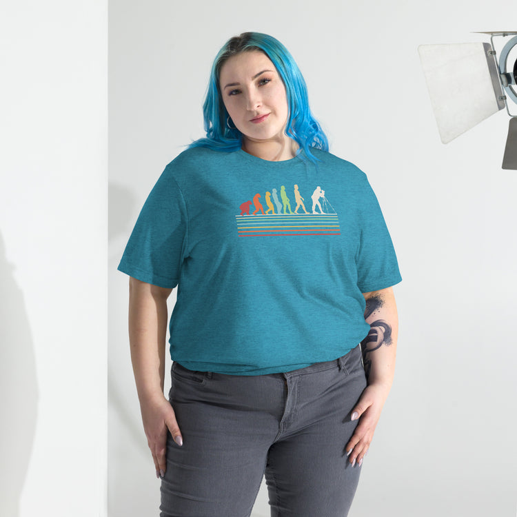 Photographer Evolution Unisex Tri-Blend T-Shirt - Fandom-Made