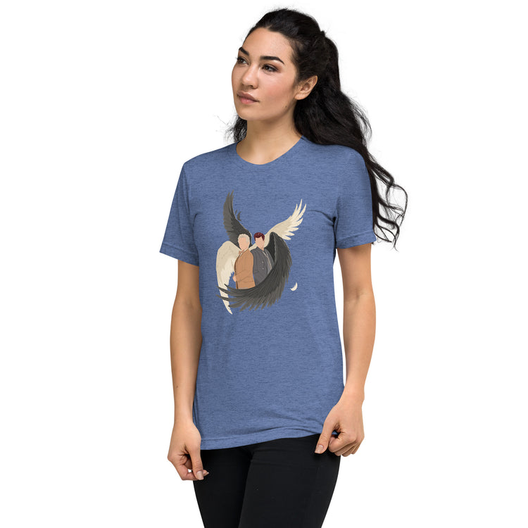 Good Omens Duo Unisex Tri-Blend T-Shirt - Fandom-Made