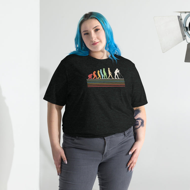 Photographer Evolution Unisex Tri-Blend T-Shirt - Fandom-Made