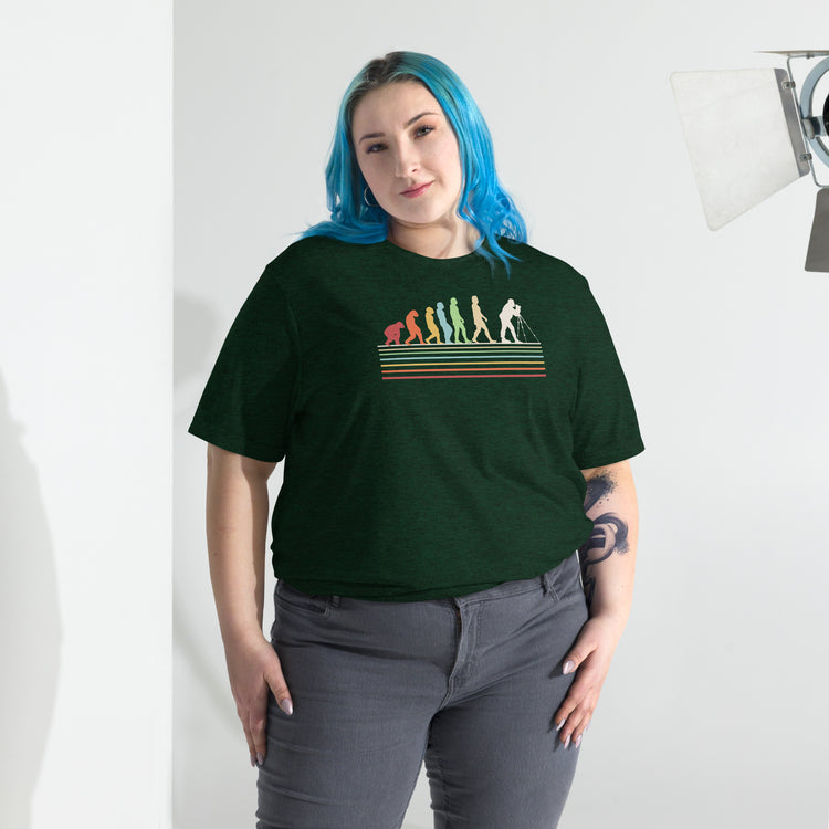 Photographer Evolution Unisex Tri-Blend T-Shirt - Fandom-Made