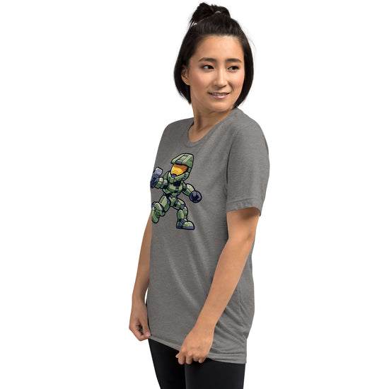 Halo's Master Chief Unisex Tri-Blend T-Shirt - Fandom-Made