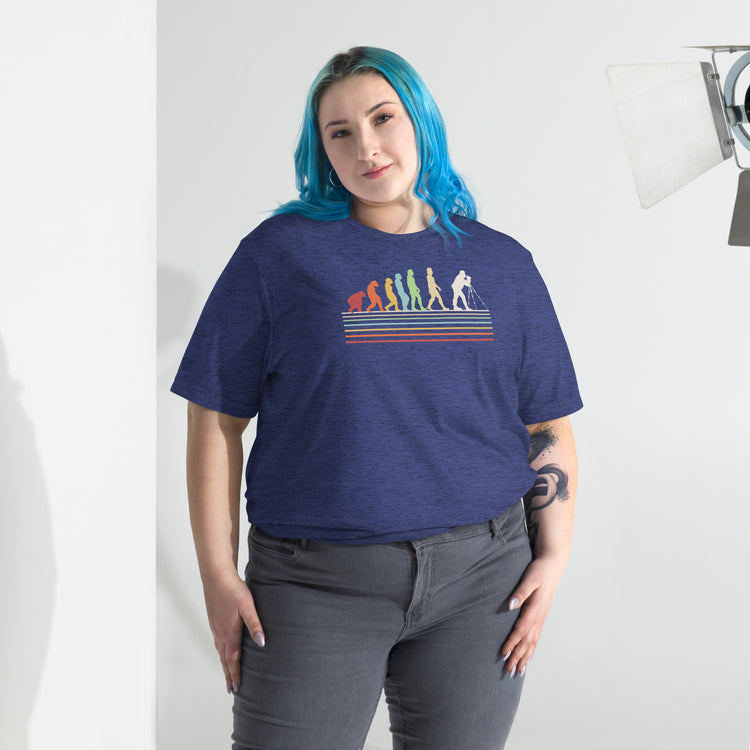 Photographer Evolution Unisex Tri-Blend T-Shirt - Fandom-Made