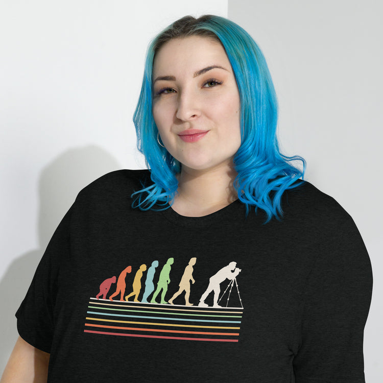 Photographer Evolution Unisex Tri-Blend T-Shirt - Fandom-Made