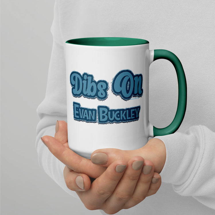 Dibs On Evan Buckley Mug with Color Inside - Fandom-Made