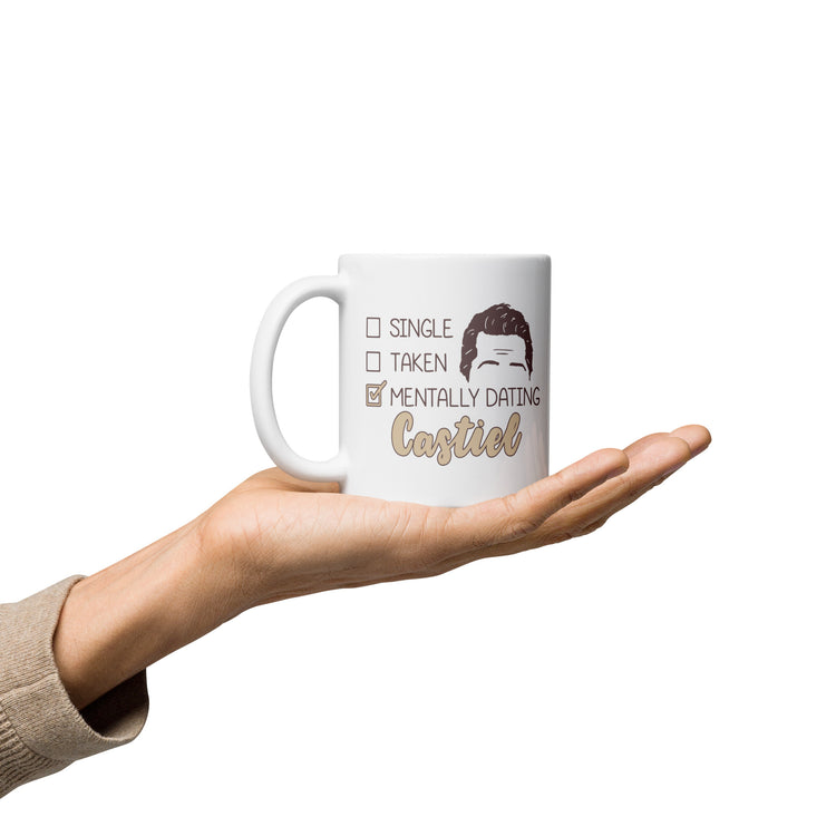 Mentally Dating Castiel Mug - Fandom-Made