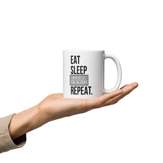 Eat Sleep House of the Dragon Mugs - Fandom-Made