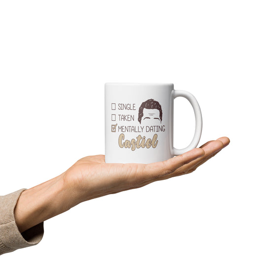 Mentally Dating Castiel Mug - Fandom-Made