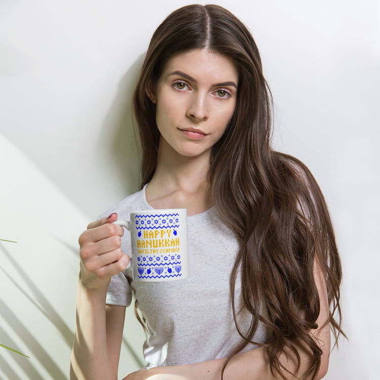 Hanukkah Ugly Sweater Mugs - Fandom-Made