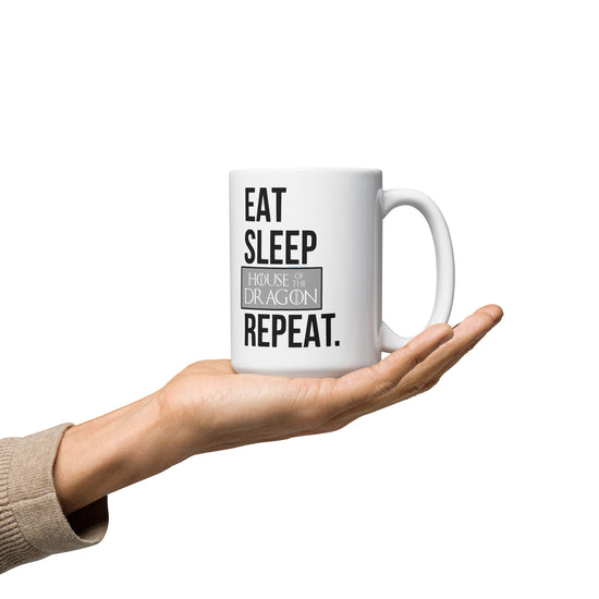 Eat Sleep House of the Dragon Mugs - Fandom-Made