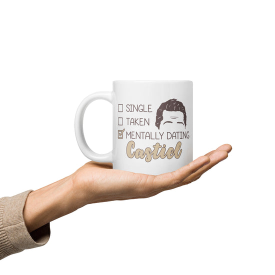 Mentally Dating Castiel Mug - Fandom-Made