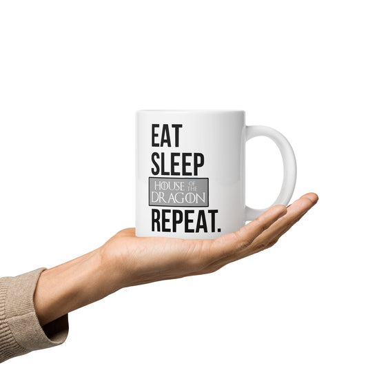 Eat Sleep House of the Dragon Mugs - Fandom-Made