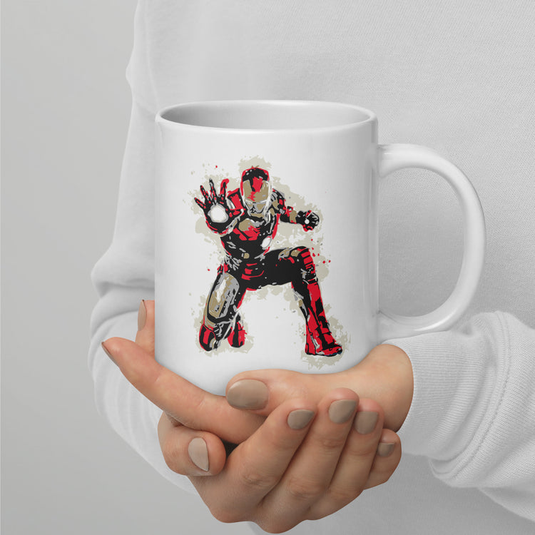 Crouching Iron Hidden Tony Mugs - Fandom-Made
