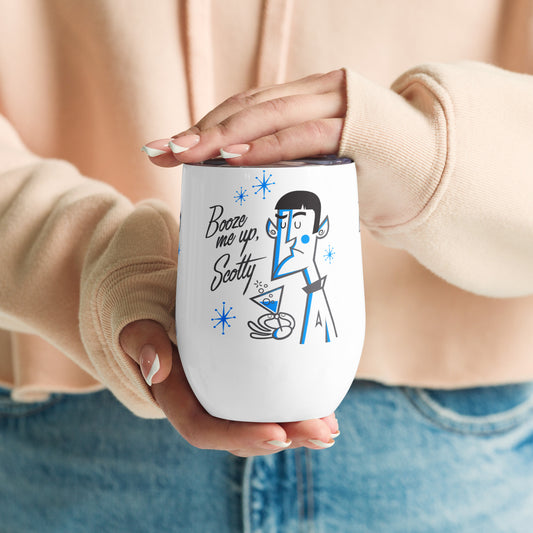Booze Me Up Scotty Wine Tumbler - Fandom-Made