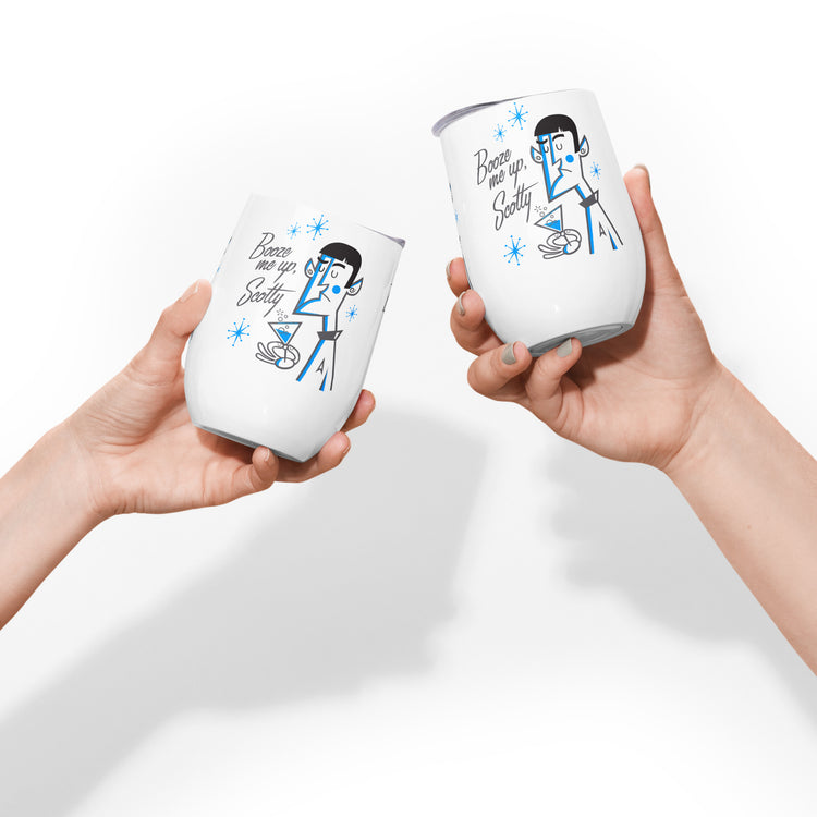 Booze Me Up Scotty Wine Tumbler - Fandom-Made