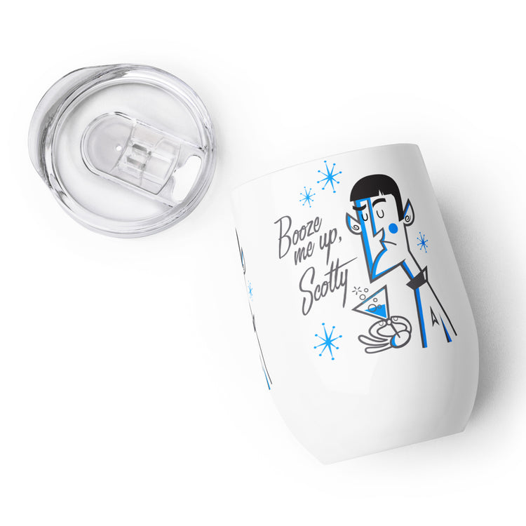 Booze Me Up Scotty Wine Tumbler - Fandom-Made