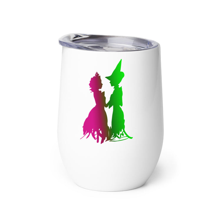 Elphaba And Glinda Wine Tumbler - Fandom-Made