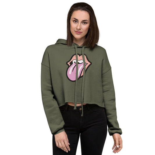 Vampire Grunge Women's Cropped Hoodie - Fandom-Made