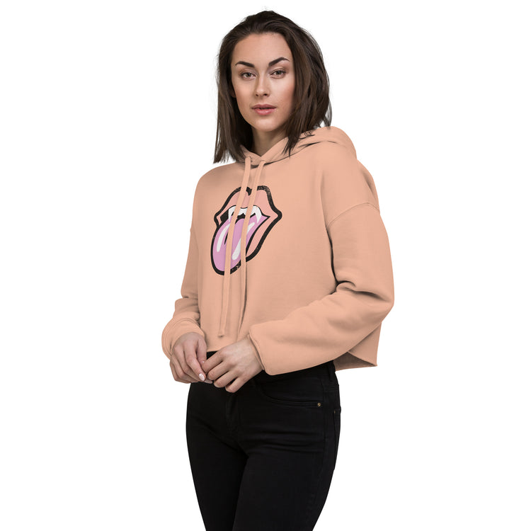 Vampire Grunge Women's Cropped Hoodie - Fandom-Made
